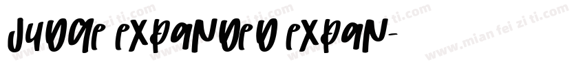 Judge Expanded Expan字体转换